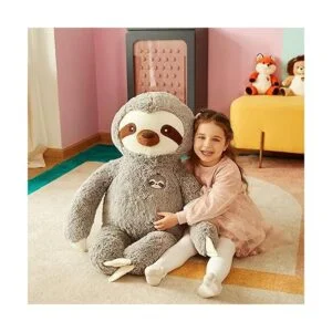 IKASA Juguete Bradypode de peluche grande de perezoso para_5