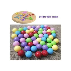 Hotusi 60 piezas de bolas de mármol de Damas Chinas en 6_6