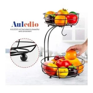 Cesta de almacenamiento con colgador para plátanos