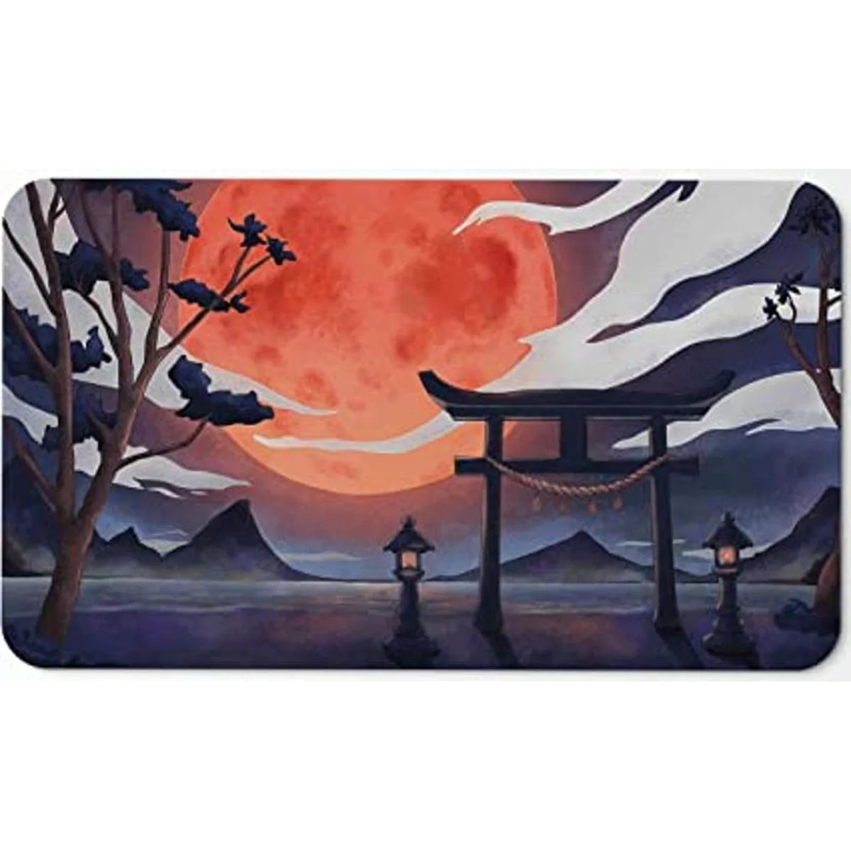 Paramint Blood Moon Torii Gate Stitched MTG Playmat_1