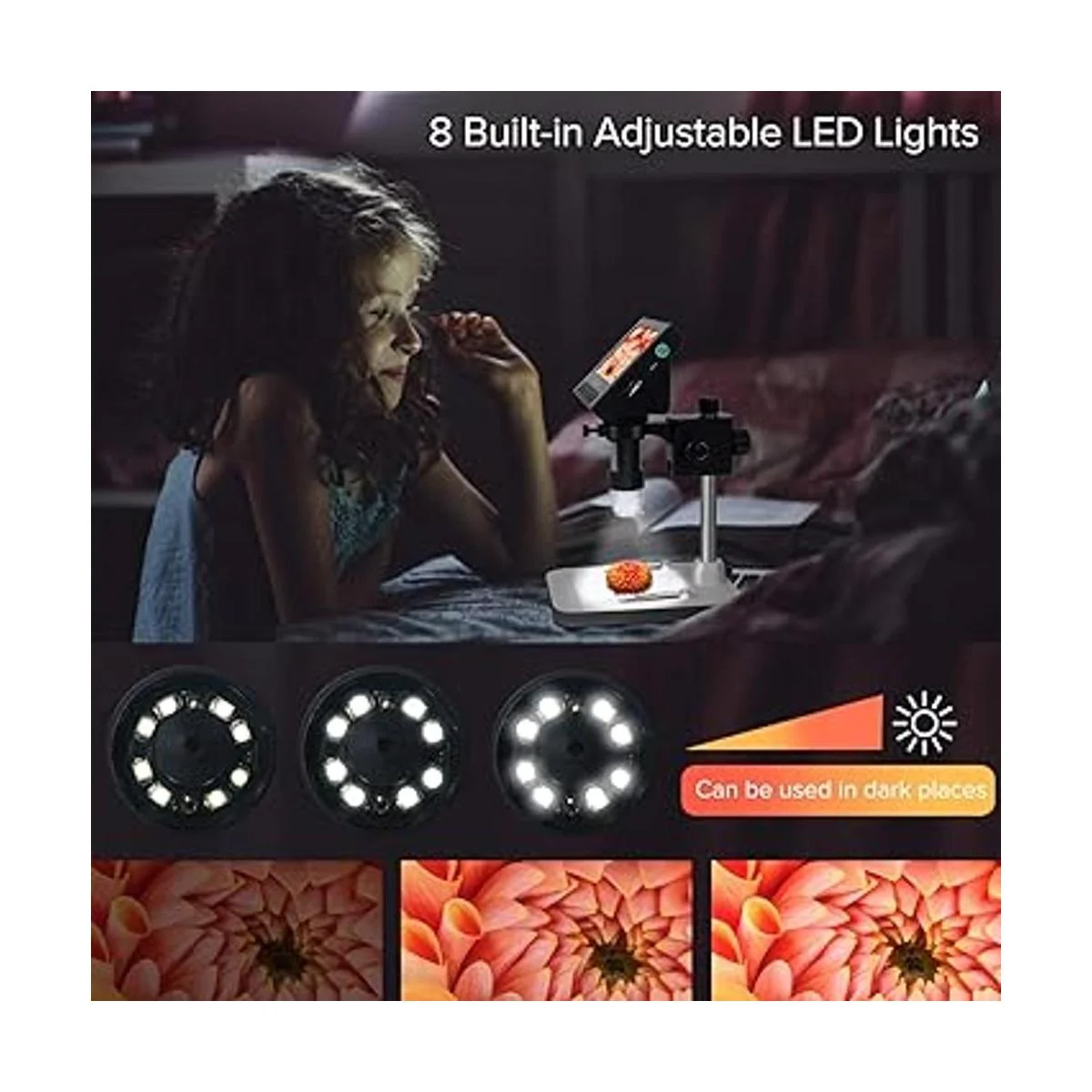 Microscopio de moneda microscopio digital LCD Dcorn de_4