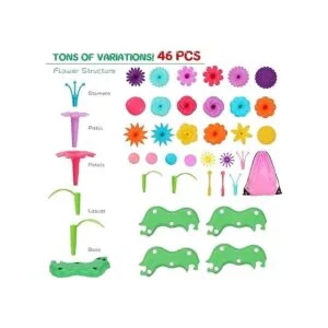 FLYINGSEEDS 46 juguetes de construcción de jardín de_3