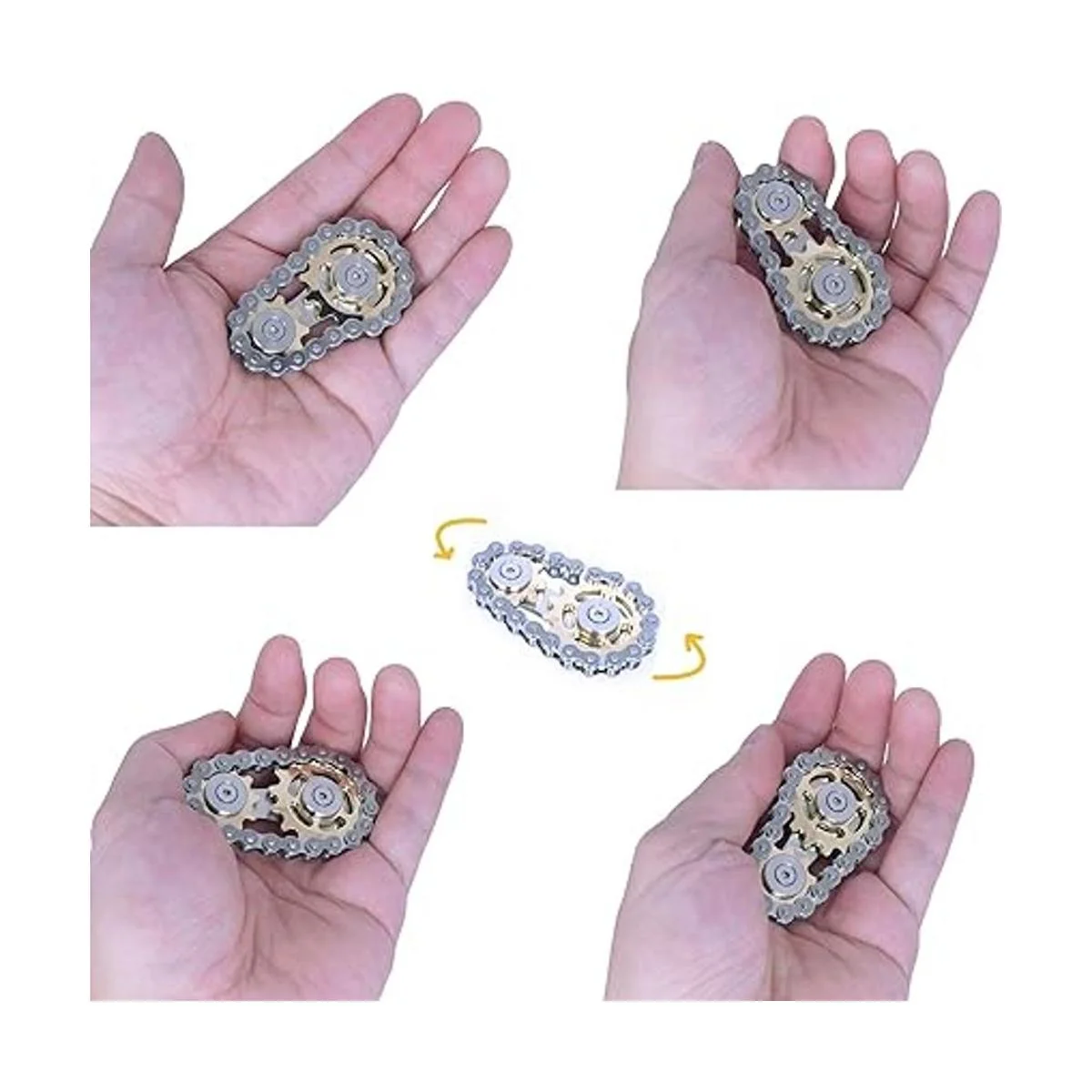 DMaos Fidget Spinner cadena de bicicleta de eslabones con_3