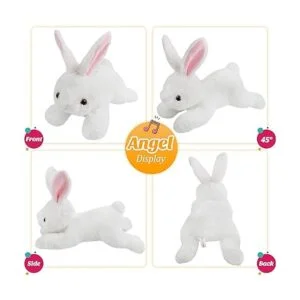 SpecialYou Juguete de peluche de conejo con luces_3