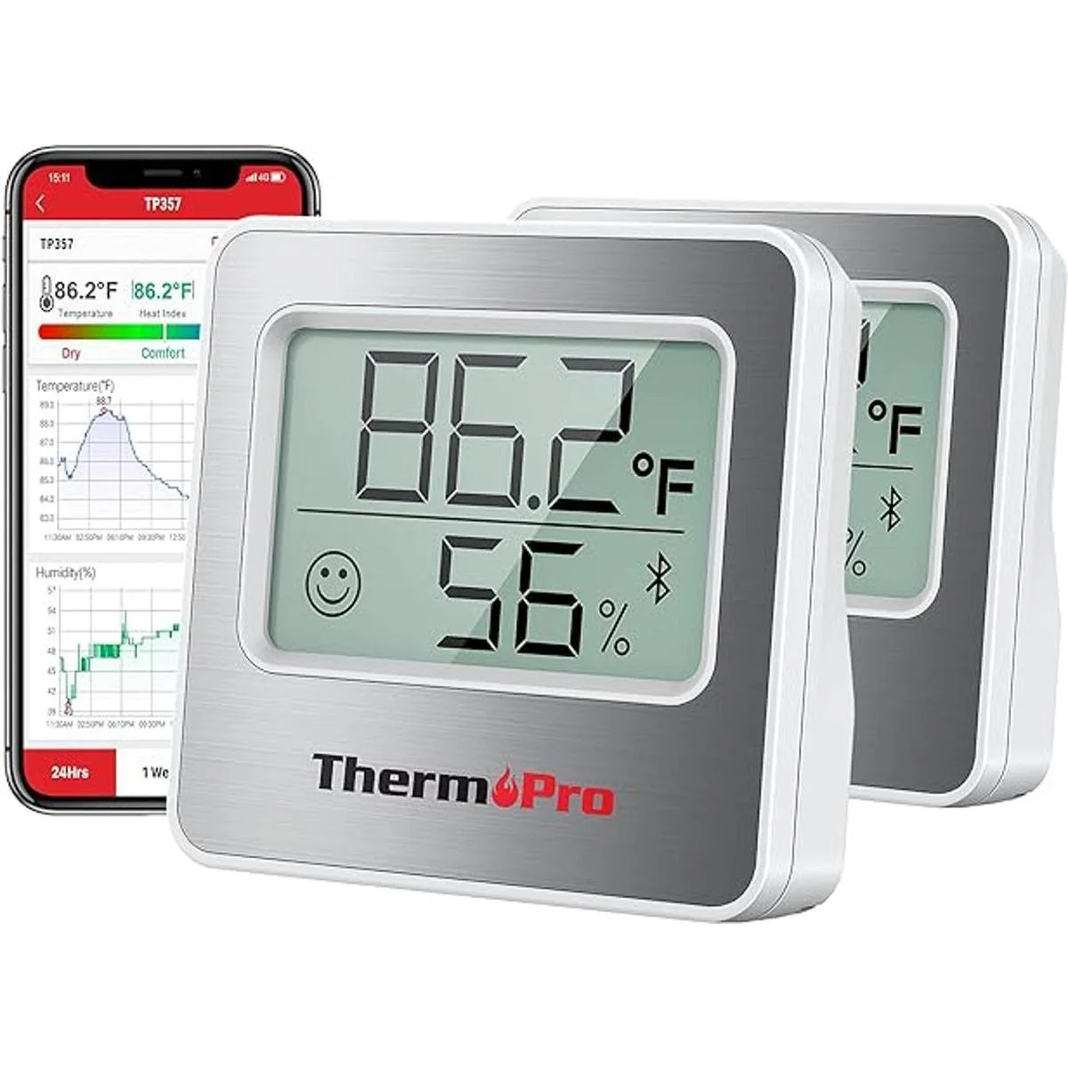 ThermoPro TP357 Paquete de 2 termómetros higrómetro_1