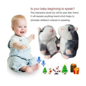 2 unidades de juguete para hámster gris para hablar con_3