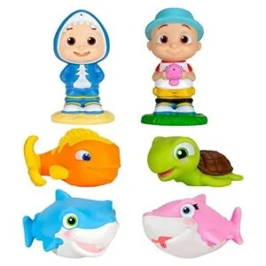 CoComelon Juguetes de baño Squirter 6 piezas incluye JJ_1