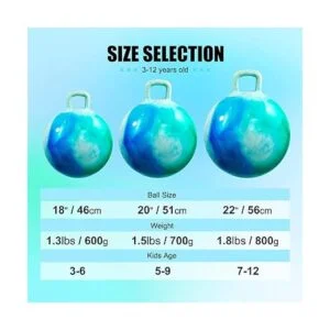 Pelota de tolva con asa para niños hippity hop sentarse_3