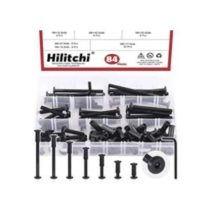 Hilitchi Juego de 84 tornillos de cabeza avellanada M6