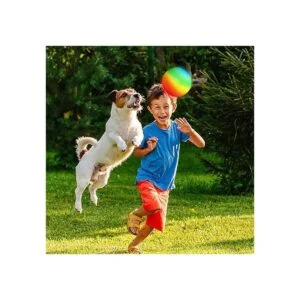 Bedwina Bolas de juego arcoíris 8.5 pulgadas paquete de_3