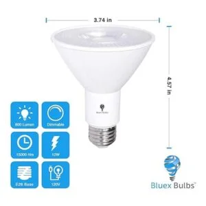 Paquete de 2 bombillas LED de inundación PAR30 para_2