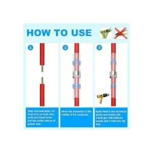 Flytuo 250 conectores de alambre de sellado de soldadura_4