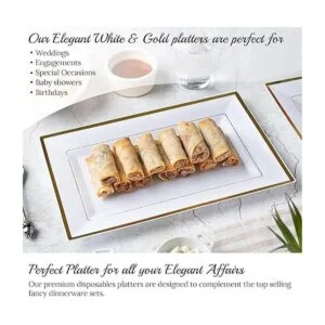 Mint Living Elegante juego de bandejas y platos de_5