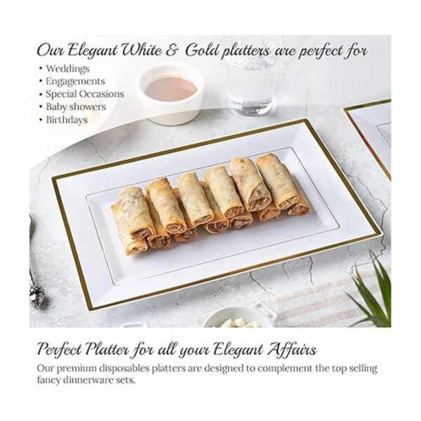 Mint Living Elegante juego de bandejas y platos de_5