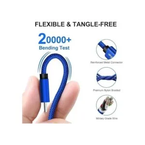 CLEEFUN Cable USB tipo C extra largo de 20 pies cable USB_5