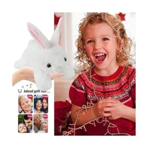 SpecialYou Juguete de peluche de conejo con luces_6