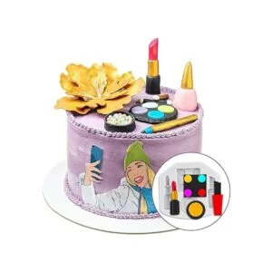 7 piezas de maquillaje temático silicona moldes beso labio