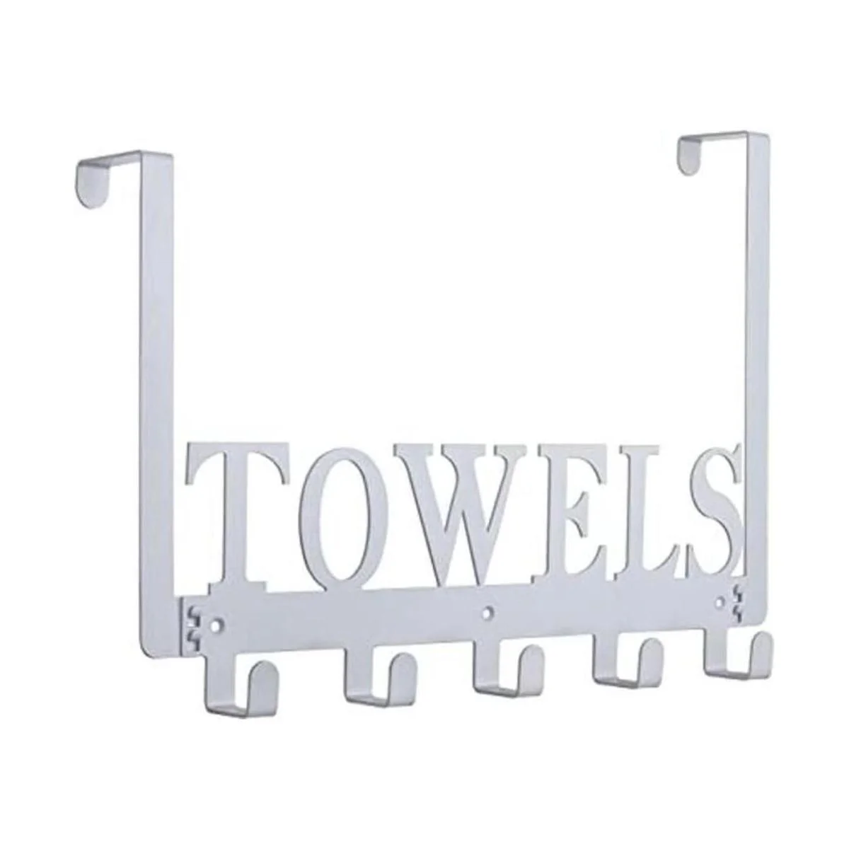Toallero de ganchos para colgar sobre la puerta para_1