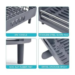 TOOLF Escurridor de platos extensible escurridor de_5