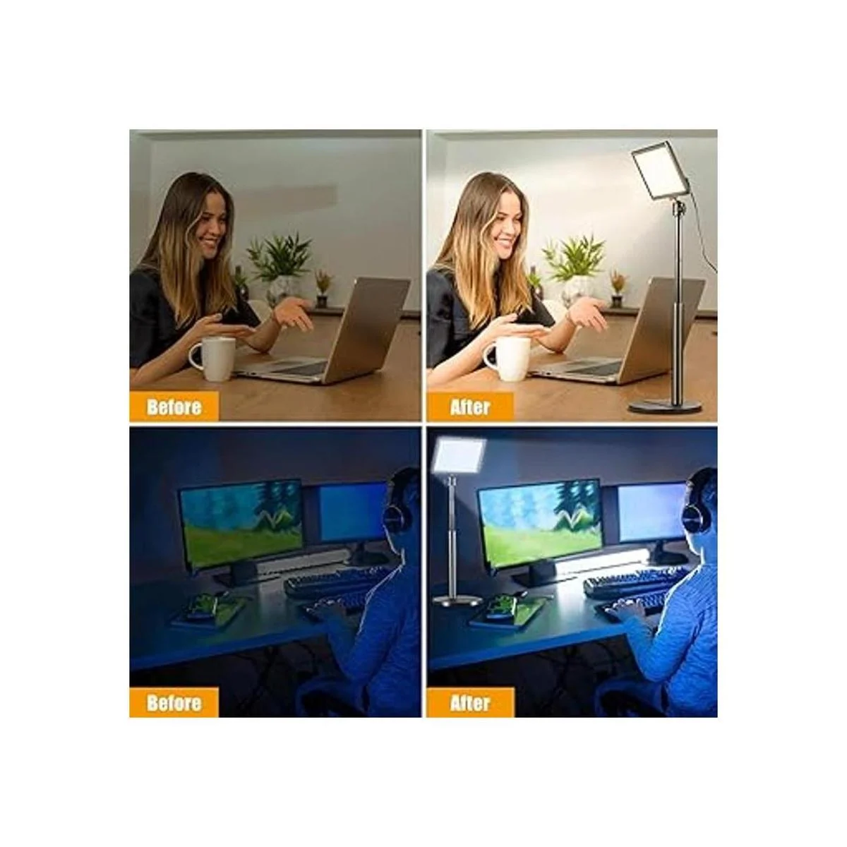 Luz dominante con soporte de escritorio extensible luz de_2