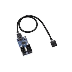 Electop Cable divisor USB 2 en 1 de 9 pines conector USB_1