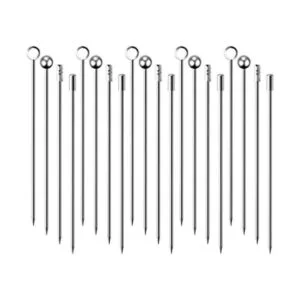 Palito de púas de cóctel 20 piezas de acero inoxidable_1