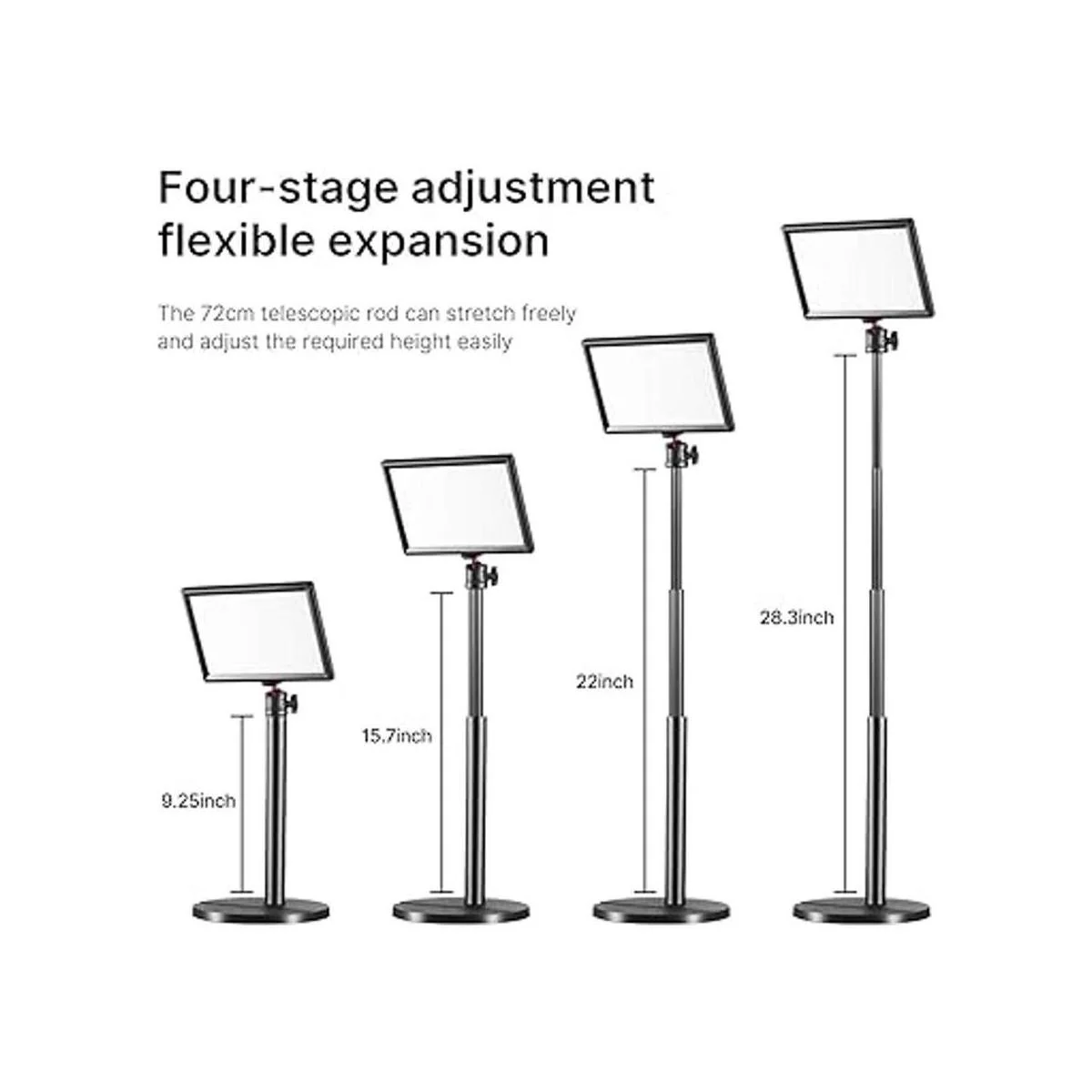 Luz dominante con soporte de escritorio extensible luz de_5