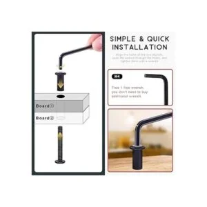 Hilitchi Juego de 84 tornillos de cabeza avellanada M6