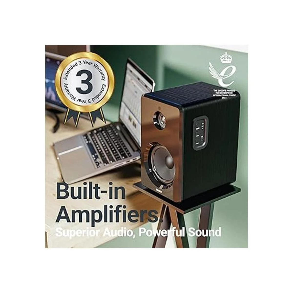 Majority Altavoces activos D40 para estantería Altavoces_3