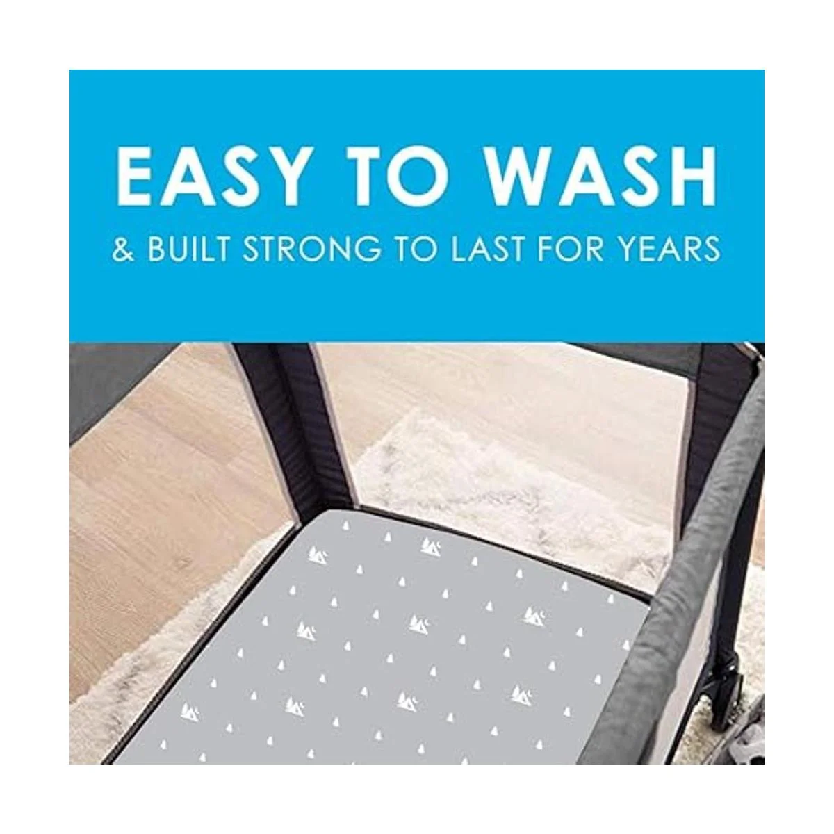 GROW WILD Pack n Play Sábanas Paquete de 3 mini sábanas