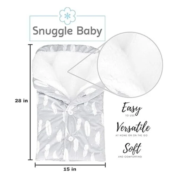 Snuggle Baby Manta para envolver para niños o niñas saco_3