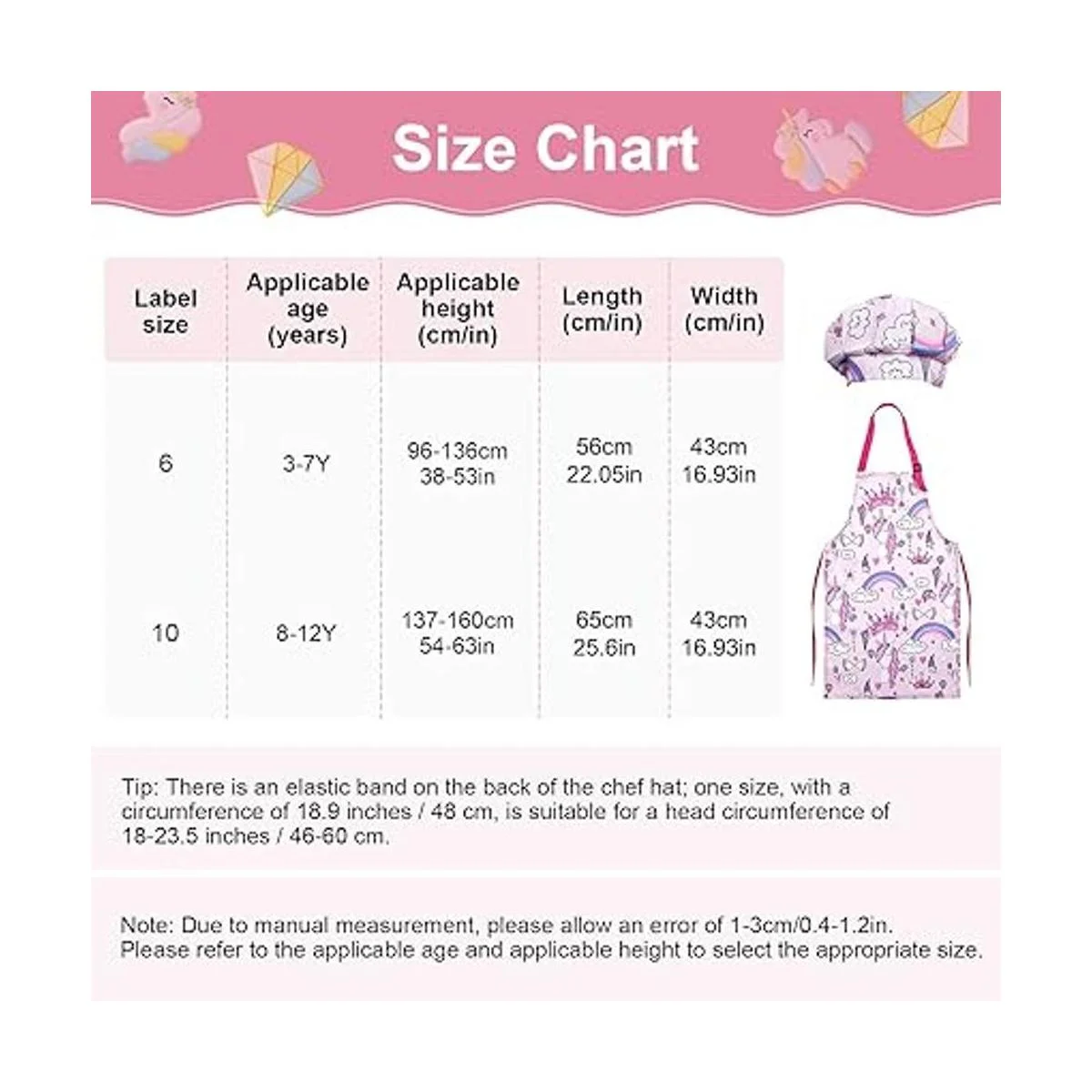 Anpro Juego completo de cocina y horneado para niños 27_4