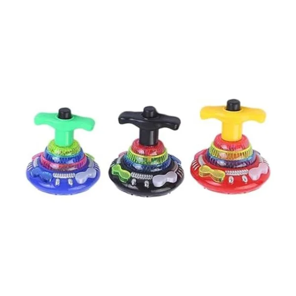 TOYANDONA 3 piezas de juguetes giratorios con luz LED_3