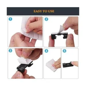 SOULWIT 50 clips autoadhesivos de gestión de cables_4