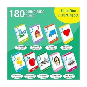 SpriteGru 180 tarjetas de aprendizaje para niños pequeños_3