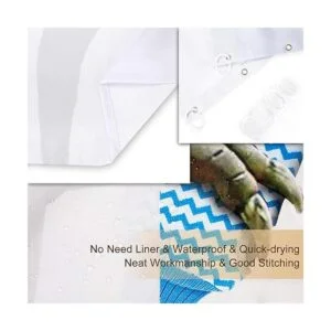 RosieLily Cortina de ducha de dinosaurio cortina de ducha