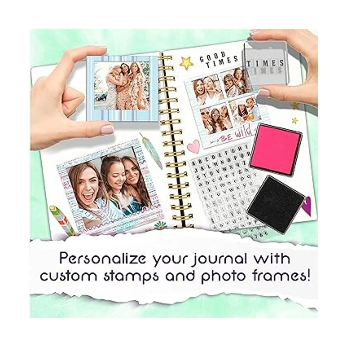 Juego de diario Good Vibes de Craft Vibes Only Diario_5