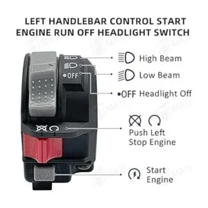 M MATI Interruptor de faros delanteros para Yamaha Moto4_3