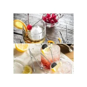 Palito de púas de cóctel 20 piezas de acero inoxidable_5