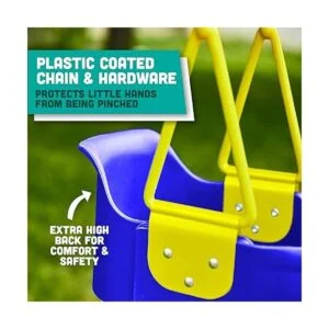 Asiento de columpio para niños pequeños con respaldo alto_4
