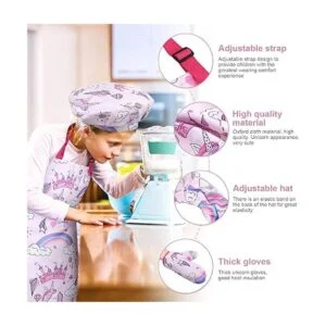 Anpro Juego completo de cocina y horneado para niños 27_3