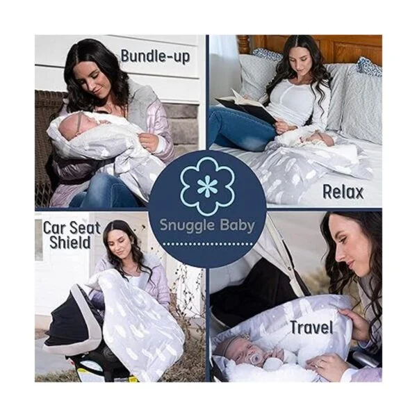 Snuggle Baby Manta para envolver para niños o niñas saco_5