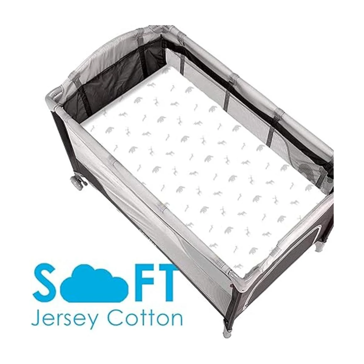 GROW WILD Pack n Play Sábanas Paquete de 3 mini sábanas