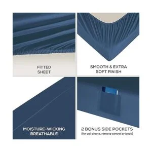 Mueller Ultratemp Juego de sábanas súper suaves de 1800