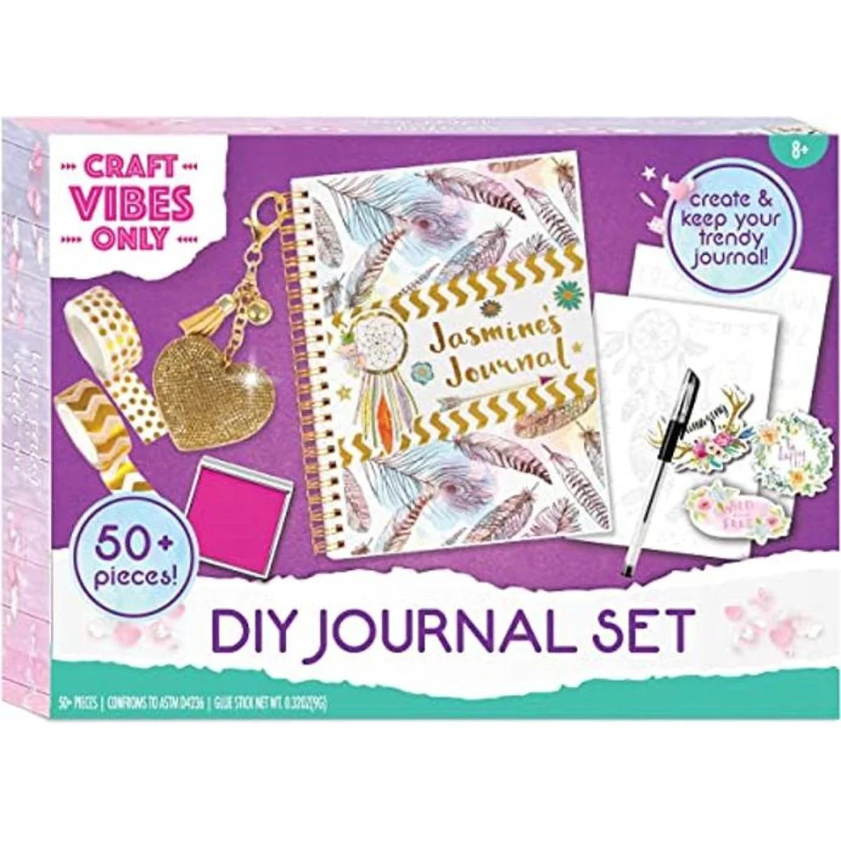 Juego de diario Good Vibes de Craft Vibes Only Diario_1