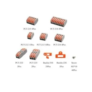 Didamx Juego de 120 conectores compactos de cables con_3