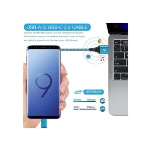 SIXSIM Cable USB tipo C cable USB C trenzado de nailon_4