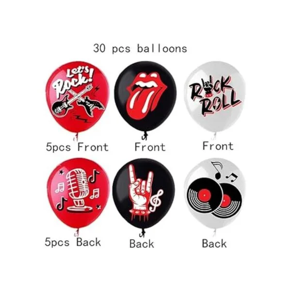 Globos de decoración de fiesta de rock and roll globos de_2