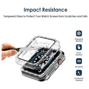 Simpeak Paquete de 5 fundas rígidas brillantes de 1.73_3