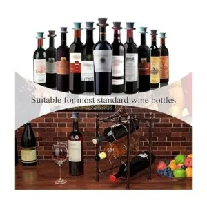 Sunnyac Tapones de vino divertidos y reutilizables_5
